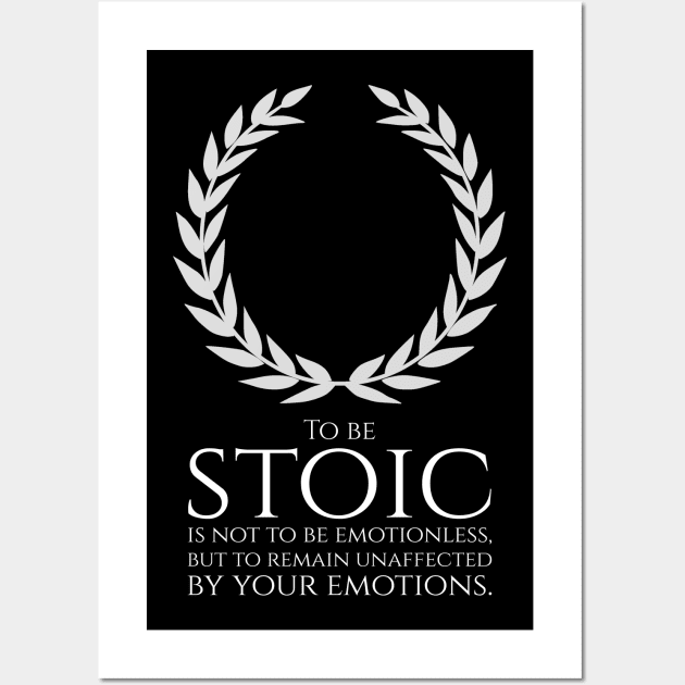 Stoic Philosophy Quote Motivational Inspiring Stoicism Wall Art by Styr Designs